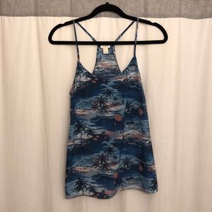 J. Crew Tropical Print Camisole Tank